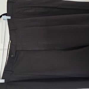 Zignone Italy High Twist New Wool Charcoal Or Olive Dress Pants Size 44